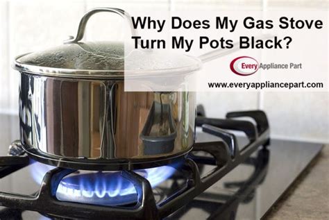 why is my gas stove turning my pots black